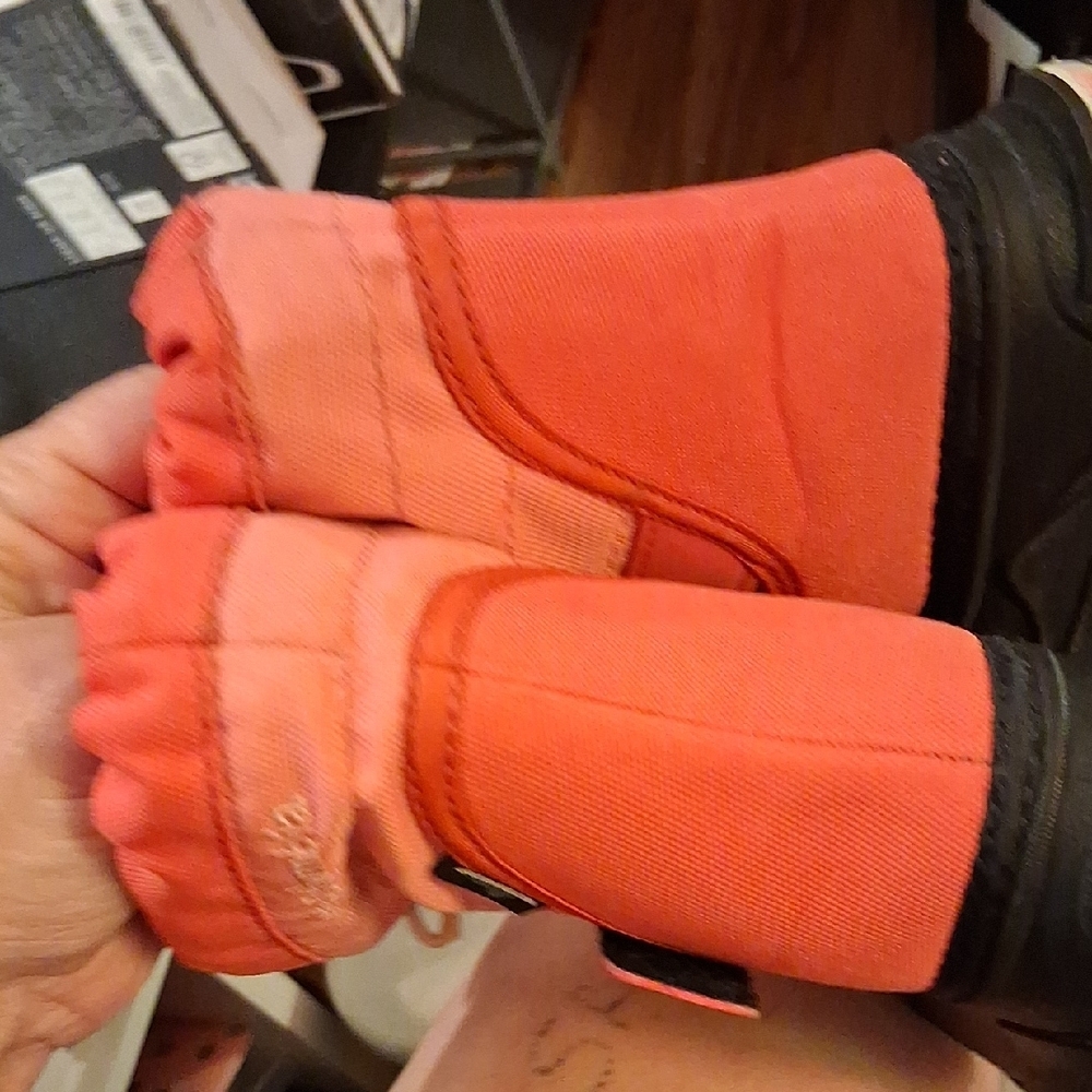 Columbia Kids Orange and Black Waterproof Snow Boots - Picture 7 of 8